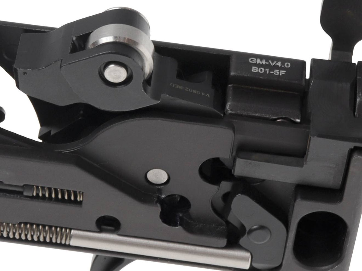 Guns Modify 亜鉛トリガーボックス + MIM スチール ファイアリングパーツセット for TM GBB M4 [トリガーデザイン：AR STD / Gスタイル]