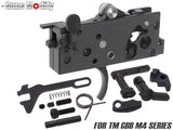 Guns Modify 亜鉛トリガーボックス + MIM スチール ファイアリングパーツセット for TM GBB M4 [トリガーデザイン：AR STD / Gスタイル]