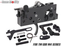 Guns Modify 亜鉛トリガーボックス + MIM スチール ファイアリングパーツセット for TM GBB M4 [トリガーデザイン：AR STD / Gスタイル]