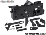 Guns Modify 亜鉛トリガーボックス + MIM スチール ファイアリングパーツセット for TM GBB M4 [トリガーデザイン：AR STD / Gスタイル]