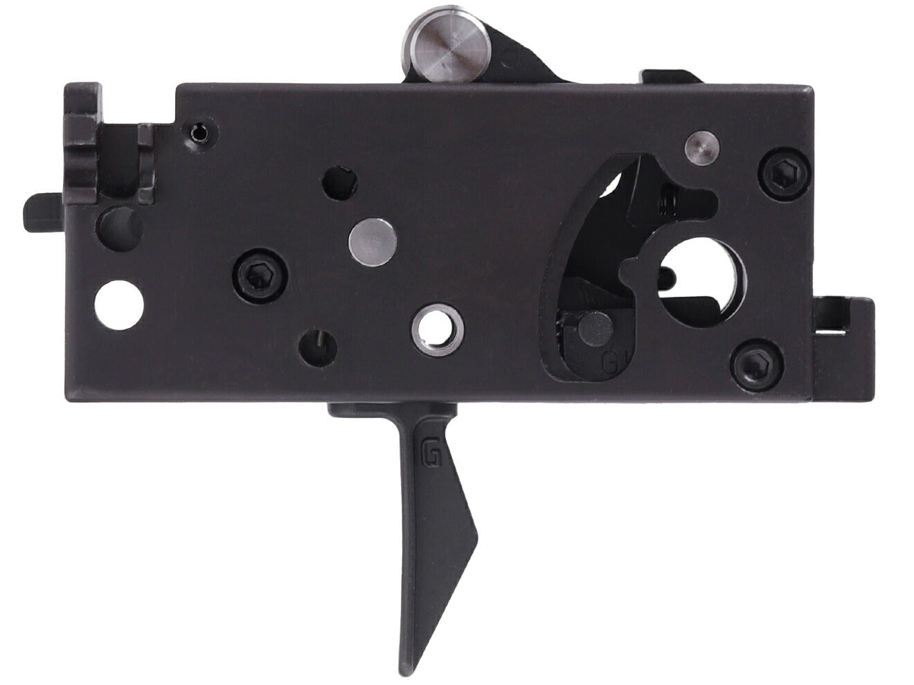 Guns Modify 亜鉛トリガーボックス + MIM スチール ファイアリングパーツセット for TM GBB M4 [トリガーデザイン：AR STD / Gスタイル]