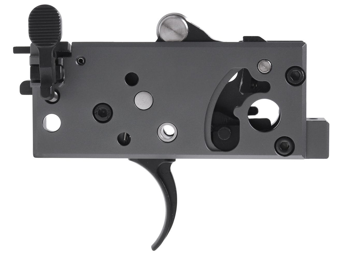 Guns Modify アルミCNCトリガーボックス + MIM スチール ファイアリングパーツセット for TM GBB M4 [トリガーデザイン：AR STD/ Gスタイル]