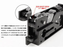 Guns Modify アルミCNCトリガーボックス + MIM スチール ファイアリングパーツセット for TM GBB M4 [トリガーデザイン：AR STD/ Gスタイル]
