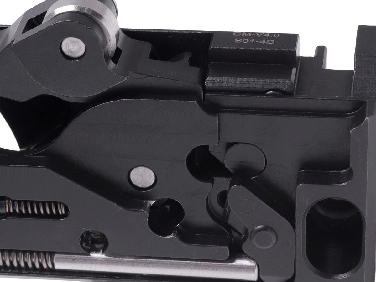 Guns Modify スチールCNCトリガーボックス + MIM スチール ファイアリングパーツセット for TM GBB M4 [トリガーデザイン：AR STD / Gスタイル]