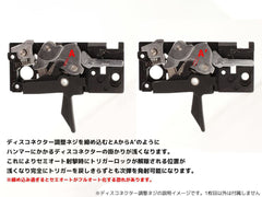 Guns Modify スチールCNCトリガーボックス + MIM スチール ファイアリングパーツセット for TM GBB M4 [トリガーデザイン：AR STD / Gスタイル]