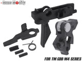 Guns Modify MIM スチール100%-180% アジャスタブル ハンマー&amp;トリガー セット for TM GBB M4 [トリガーデザイン：AR STD / Gスタイル]