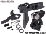Guns Modify ダイレクトモード対応 MIMスチールアジャスタブルハンマー+アジャスタブルトリガーfor TM GBB M4 [トリガーデザイン：AR STD / Gスタイル]