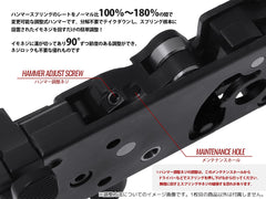 Guns Modify MIM スチール ファイアリングパーツセット w /  100%-180% アジャスタブル ハンマー&トリガー for TM GBB M4 [トリガーデザイン：AR STD / Gスタイル]