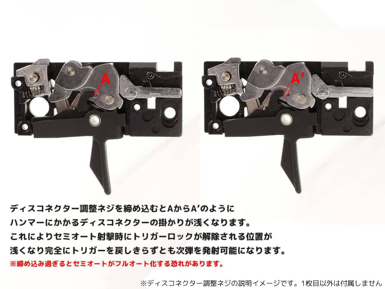 Guns Modify HK416A5 アジャスタブル MIM スチールトリガー for TM GBB M4