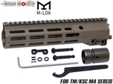 Guns Modify Geisseleタイプ SMR MK16 M-LOKレール for TM GBB/AEG M4 [サイズ：9.3インチ / 13.5インチ]