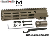 Guns Modify Geisseleタイプ SMR MK16 M-LOKレール for TM GBB/AEG M4 [サイズ：9.3インチ / 13.5インチ]