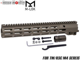 Guns Modify Geisseleタイプ SMR MK16 M-LOKレール for TM GBB/AEG M4 [サイズ：9.3インチ / 13.5インチ]