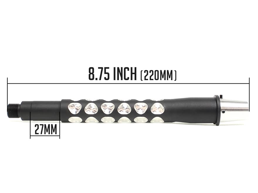 G&P トライアングルパターン テーパー アウターバレル CW G&P M4 テーパーメタルフレーム対応 [長さ：8.75インチ / 11インチ / 13インチ]