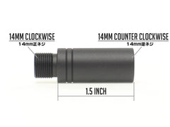 G&P 1.5インチ アウターバレル エクステンション [正・正 / 正・逆 / 逆・正 / 逆・逆]