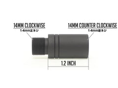 G&P 1.2インチ アウターバレル エクステンション [正・正 / 正・逆 / 逆・正 / 逆・逆]