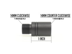 G&P 1インチ アウターバレル エクステンション [正・正 / 正・逆 / 逆・正 / 逆・逆]