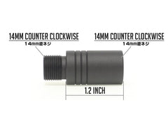 G&P 1.2インチ アウターバレル エクステンション [正・正 / 正・逆 / 逆・正 / 逆・逆]