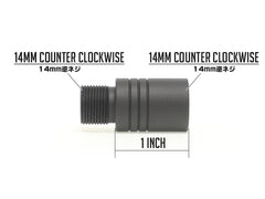 G&P 1インチ アウターバレル エクステンション [正・正 / 正・逆 / 逆・正 / 逆・逆]