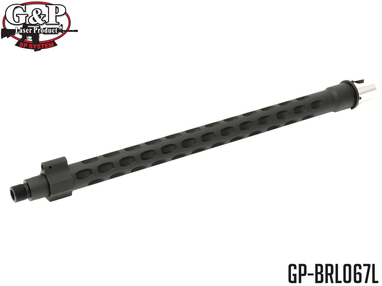 G&P テーパーヘビーバレル セミフルート w / SAI ガスブロック G&P M4 テーパーメタルフレーム対応 [長さ：11.5インチ / 14.75インチ]