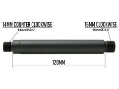 G&P アウターバレルエクステンション (16M) 14mm逆ネジ [長さ：18mm / 59mm / 120mm / 152mm / 188mm / 265mm]