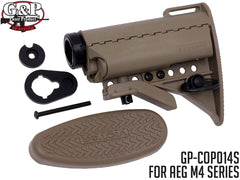 G&P Stubby バットストックセット w /  5Pバッファチューブ 東京マルイ スタンダード 電動M4シリーズ [カラー：ブラック / サンド]