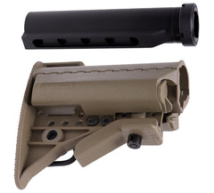 G&P Stubby バットストックセット w /  5Pバッファチューブ 東京マルイ スタンダード 電動M4シリーズ [カラー：ブラック / サンド]