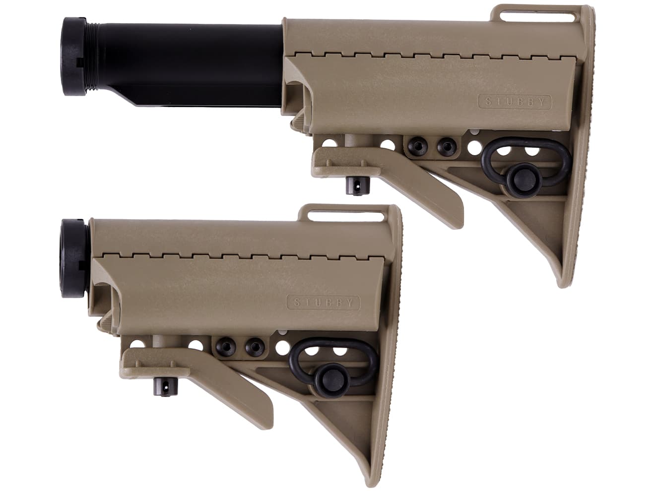 G&P Stubby バットストックセット w /  5Pバッファチューブ 東京マルイ スタンダード 電動M4シリーズ [カラー：ブラック / サンド]