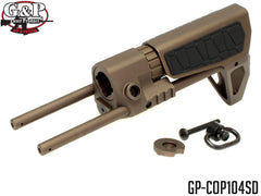 G&P PDW ワイヤードストック スリム（スネーク) 東京マルイ  / 各社 スタンダード電動ガン M4シリーズ [カラー：ブラック / DE]