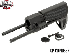 G&P PDW ワイヤードストック スリム（チェッカー) 東京マルイ  / 各社 スタンダード電動ガン M4シリーズ [カラー：ブラック / DE]