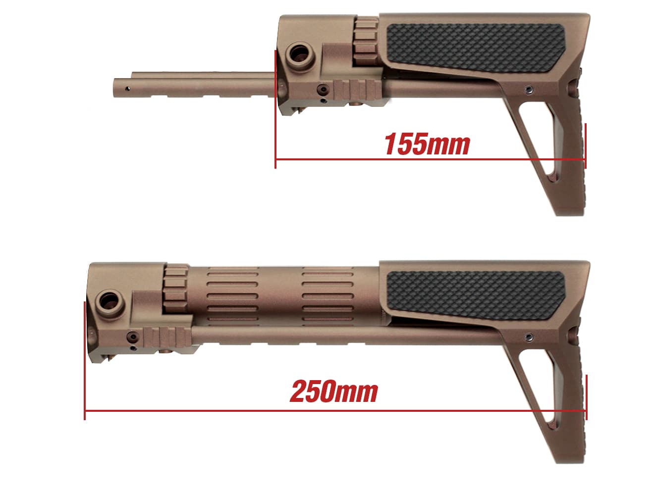 G&P PDW ワイヤードストック スリム（チェッカー) 東京マルイ  / 各社 スタンダード電動ガン M4シリーズ [カラー：ブラック / DE]