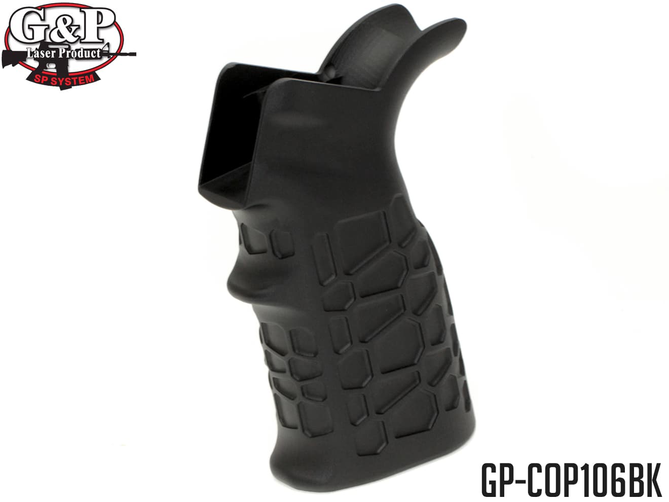 G&P AEG アルミCNC ヒートシンク グリップ 東京マルイ  / 各社 電動ガン M4シリーズ [グリップデザイン：Honeycomb / Waffle]