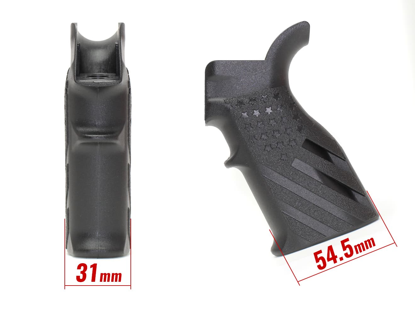 G&P AEG US フラッグ ポリマーグリップ 東京マルイ  / 各社 電動ガン M4シリーズ [カラー：ブラック / サンド]