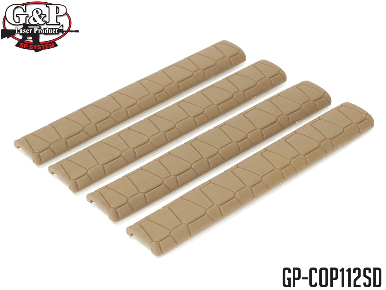 G&P M-LOK ソフトレールカバー for SAI QD RAS [カラー：ブラック / サンド]