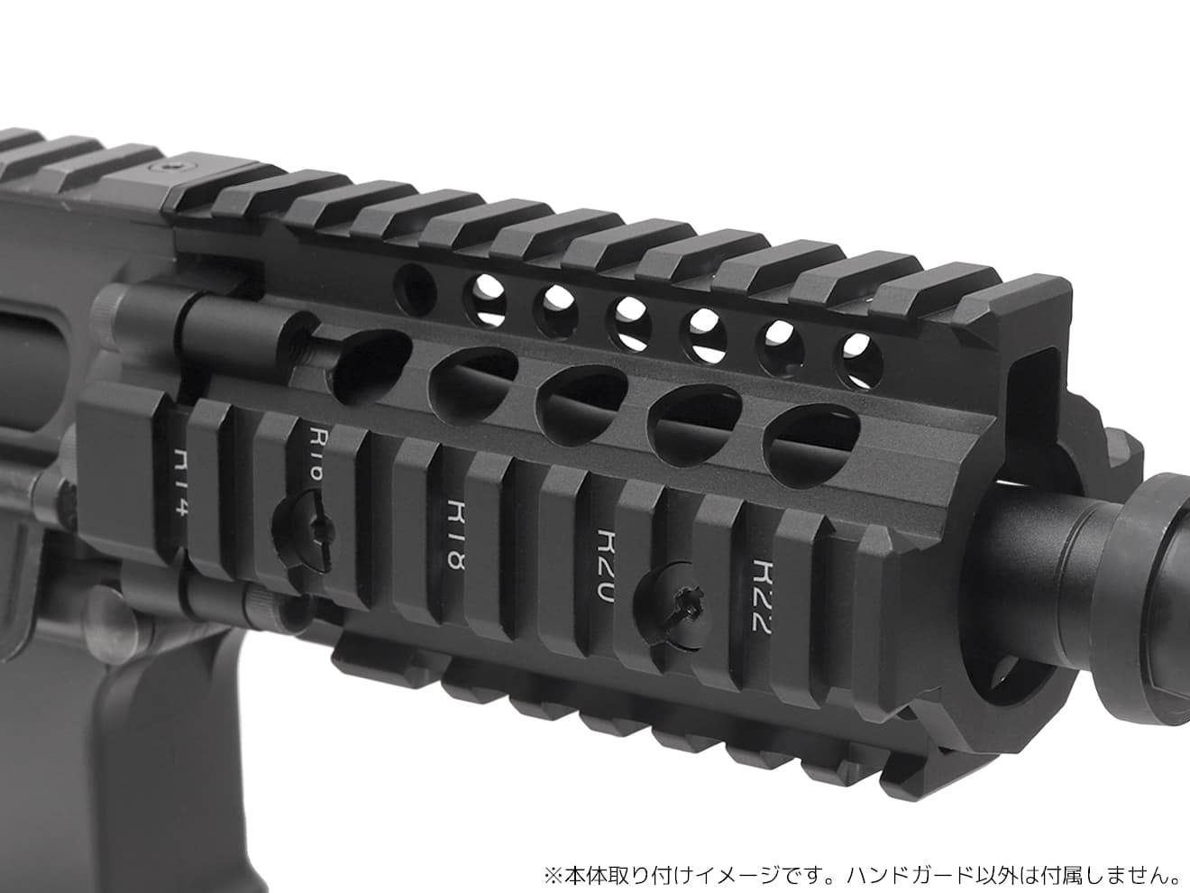 G&P DD 4.5 RAS II (Black) for マルイ/KSC M4シリーズ【レターパック可】