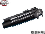 G&P LMTタイプ M203QDグレネードランチャー BK for 20mmレール [サイズ：L / S / XS]