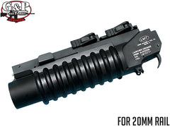 G&P LMTタイプ M203QDグレネードランチャー BK for 20mmレール [サイズ：L / S / XS]