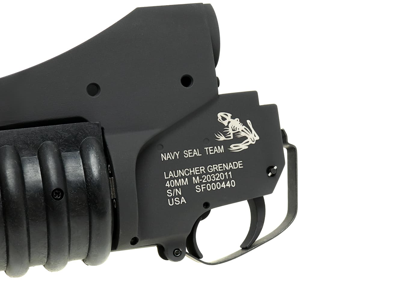 G&P スカルフロッグタイプ M203 グレネードランチャー BK for M4A1 [サイズ：L / S]