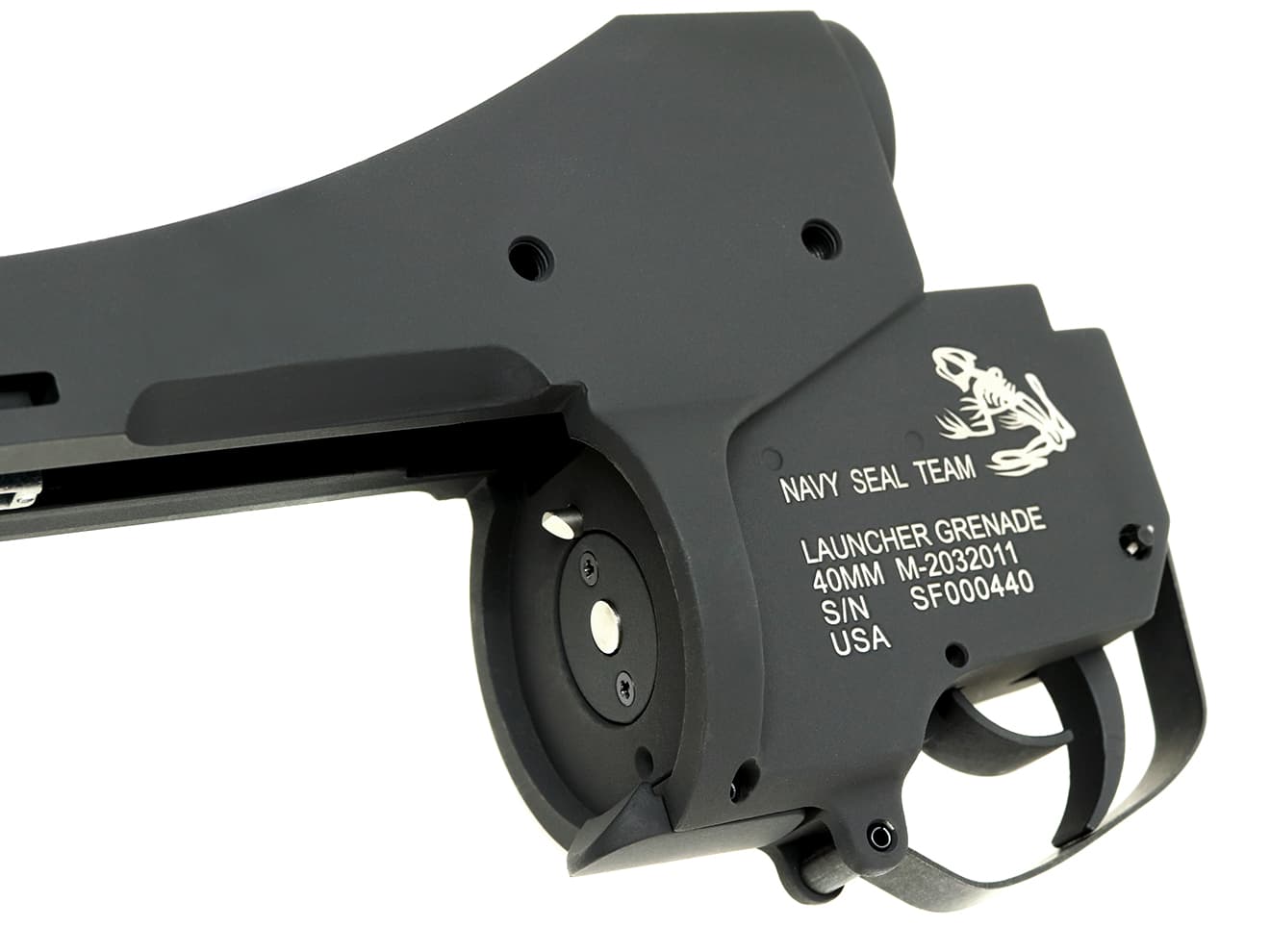 G&P スカルフロッグタイプ M203 グレネードランチャー BK for M4A1 [サイズ：L / S]