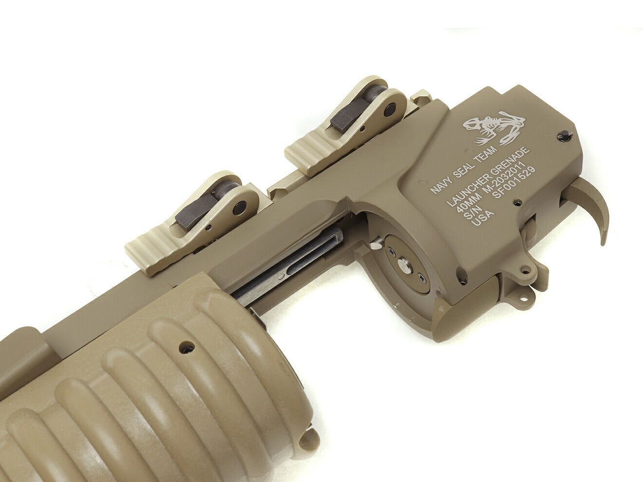 G&P スカルフロッグタイプ M203 QDグレネードランチャー for 20mmレール [サイズ：L / S / XS]