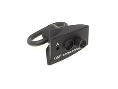 G&P KEYMOD QDスイベル&サムストップ 左用 [カラー：ブラック / FDE]