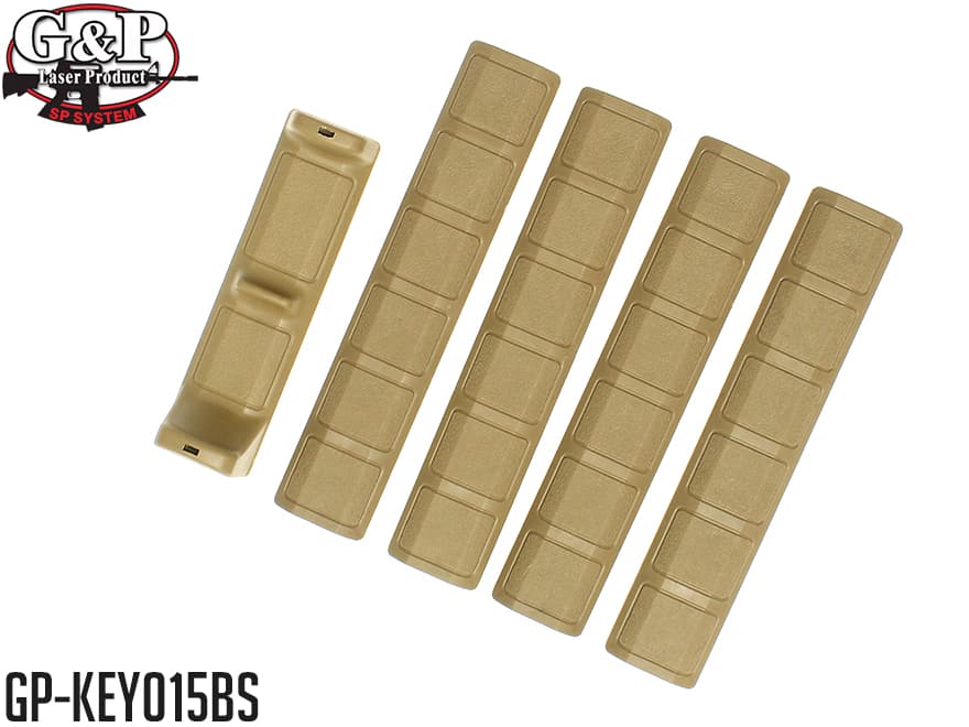 G&P KEYMOD レールパネル&ハンドストップセット Bタイプ [カラー：ブラック / サンド]