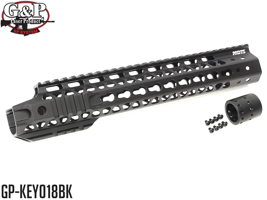 G&P MOTS アッパーカット KEYMOD RAS / BK for 東京マルイ / KSC M4シリーズ [サイズ：9インチ / 12.5インチ]