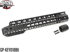 G&P MOTS アッパーカット KEYMOD RAS / BK for 東京マルイ / KSC M4シリーズ [サイズ：9インチ / 12.5インチ]