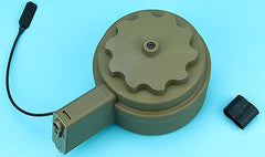 G&P アタックタイプ 電動ドラムマガジン for AEG M4 [カラー：ブラック / DE]