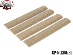 G&P M-LOK ソフトレールカバー [カラー：ブラック / サンド]