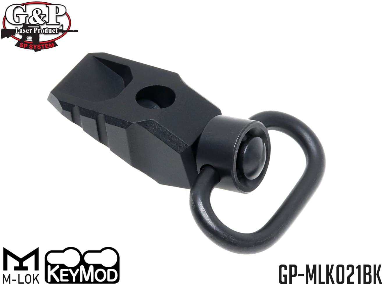 G&P M-LOK / Keymod アジャスタブル QD スリングスイベルマウント