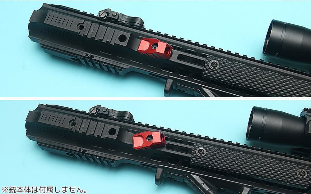 G&P M-LOK / Keymod アジャスタブル QD スリングスイベルマウント [カラー：ブラック / レッド]