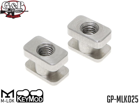 G&P M-LOK/Keymod T-Nut リプレースメントセット (2pcs)