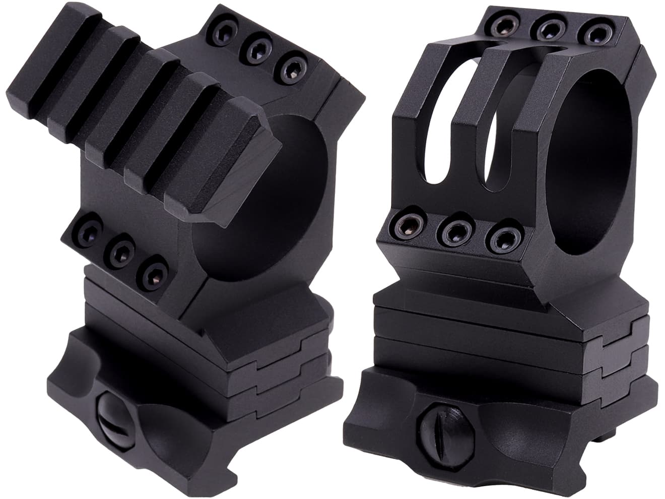 G&P 30mm QDアジャスタブルタクティカルリング BK  for 20mmレール [セット内容：マウント単体 / ドットサイト付]