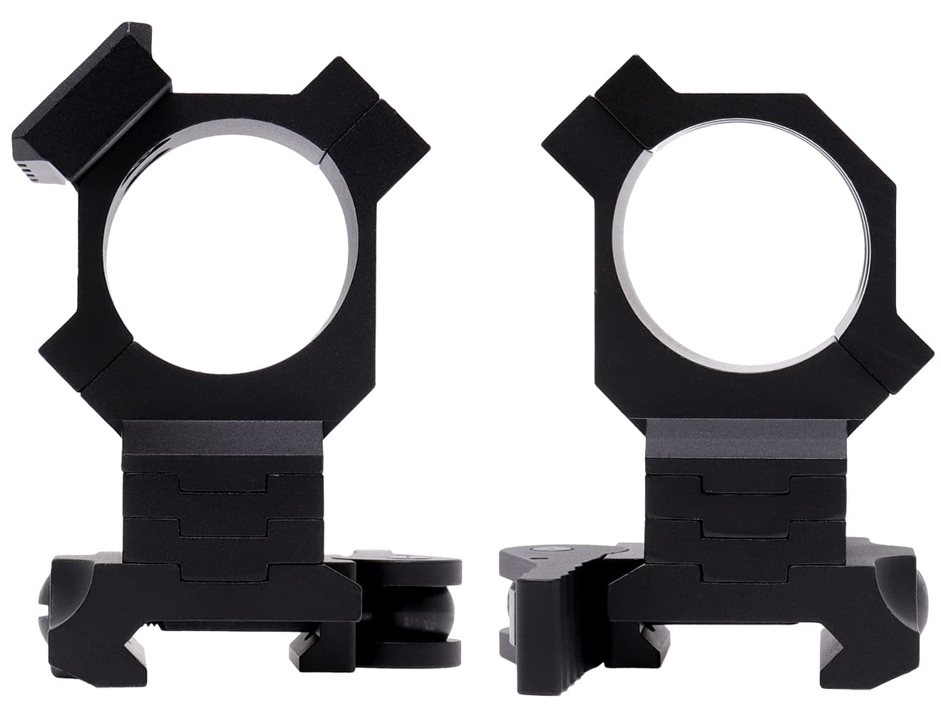 G&P 30mm QDアジャスタブルタクティカルリング BK  for 20mmレール [セット内容：マウント単体 / ドットサイト付]